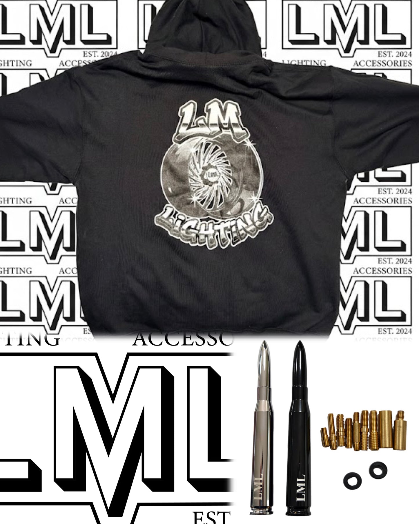 T-Shirt/Hoodie+bullet antenna combo