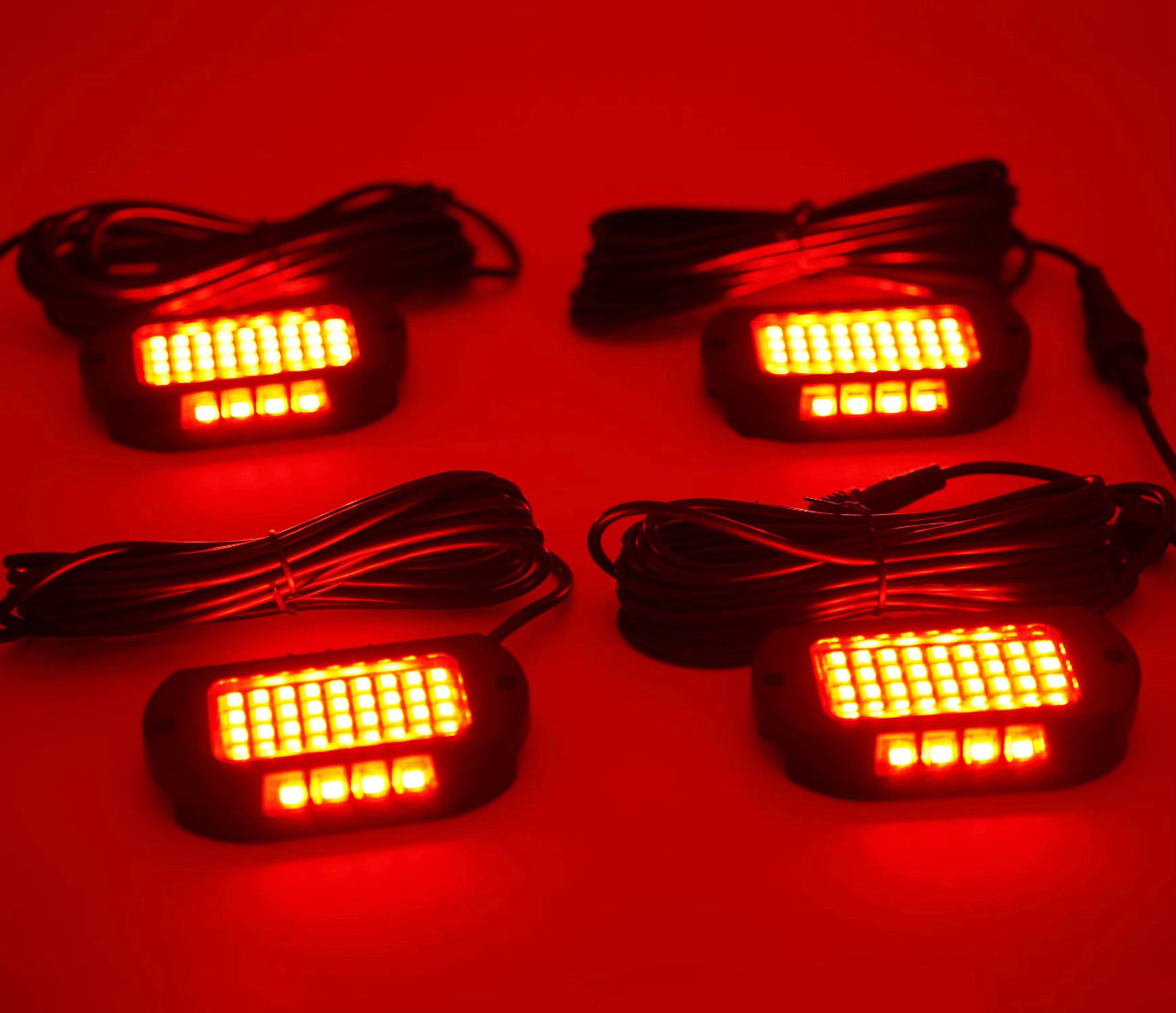 46led RGB+W rock-lights